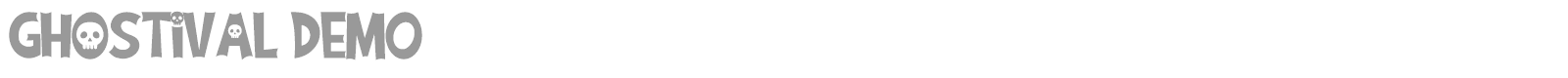 Ghostival font preview